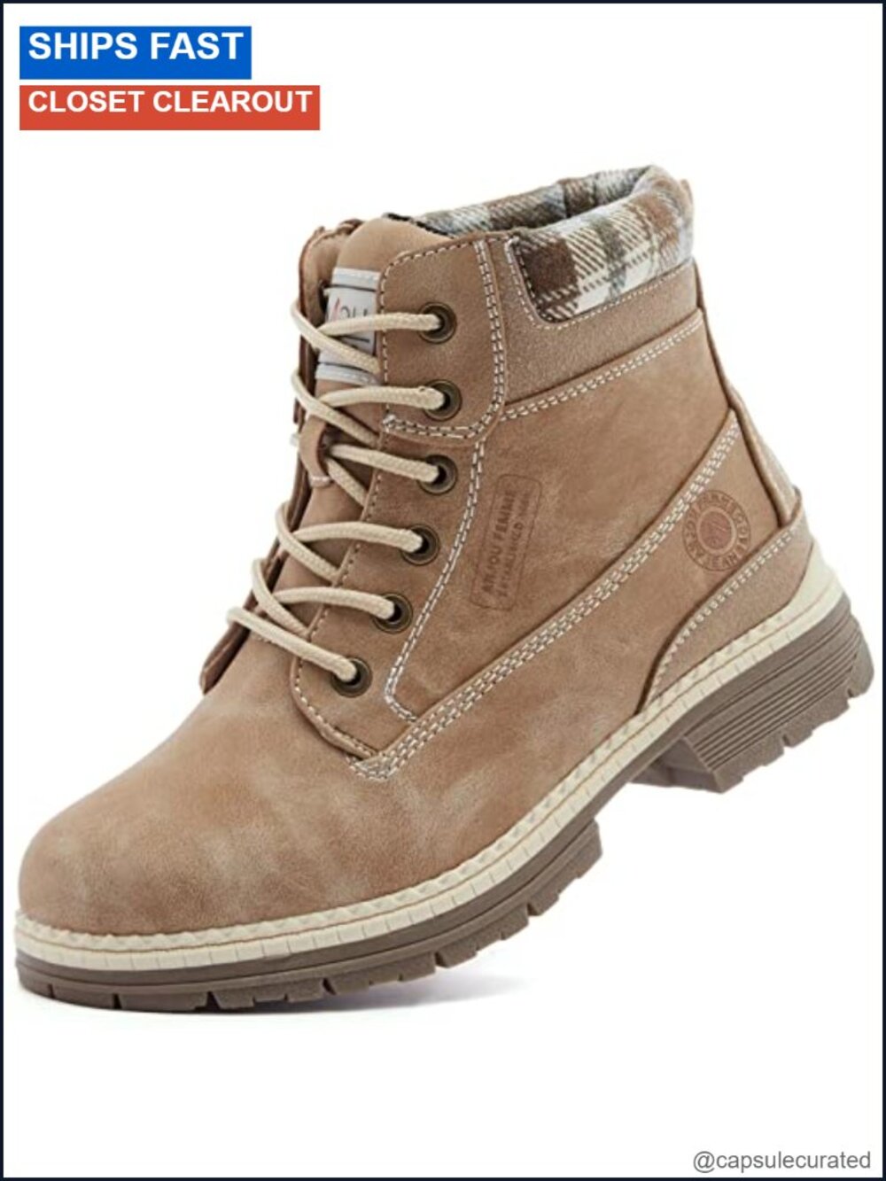Waterproof Ankle Boots for Women Hiking Lightweight Lace Up Winter Trekking